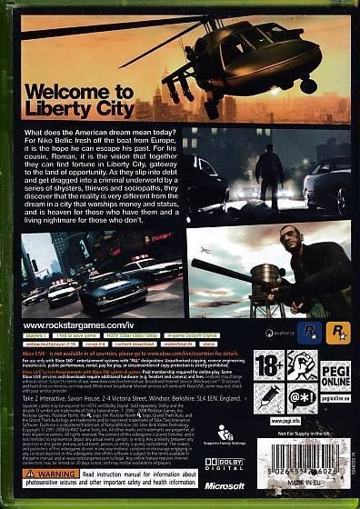 Grand Theft Auto IV - XBOX 360 (B Grade) (Genbrug)